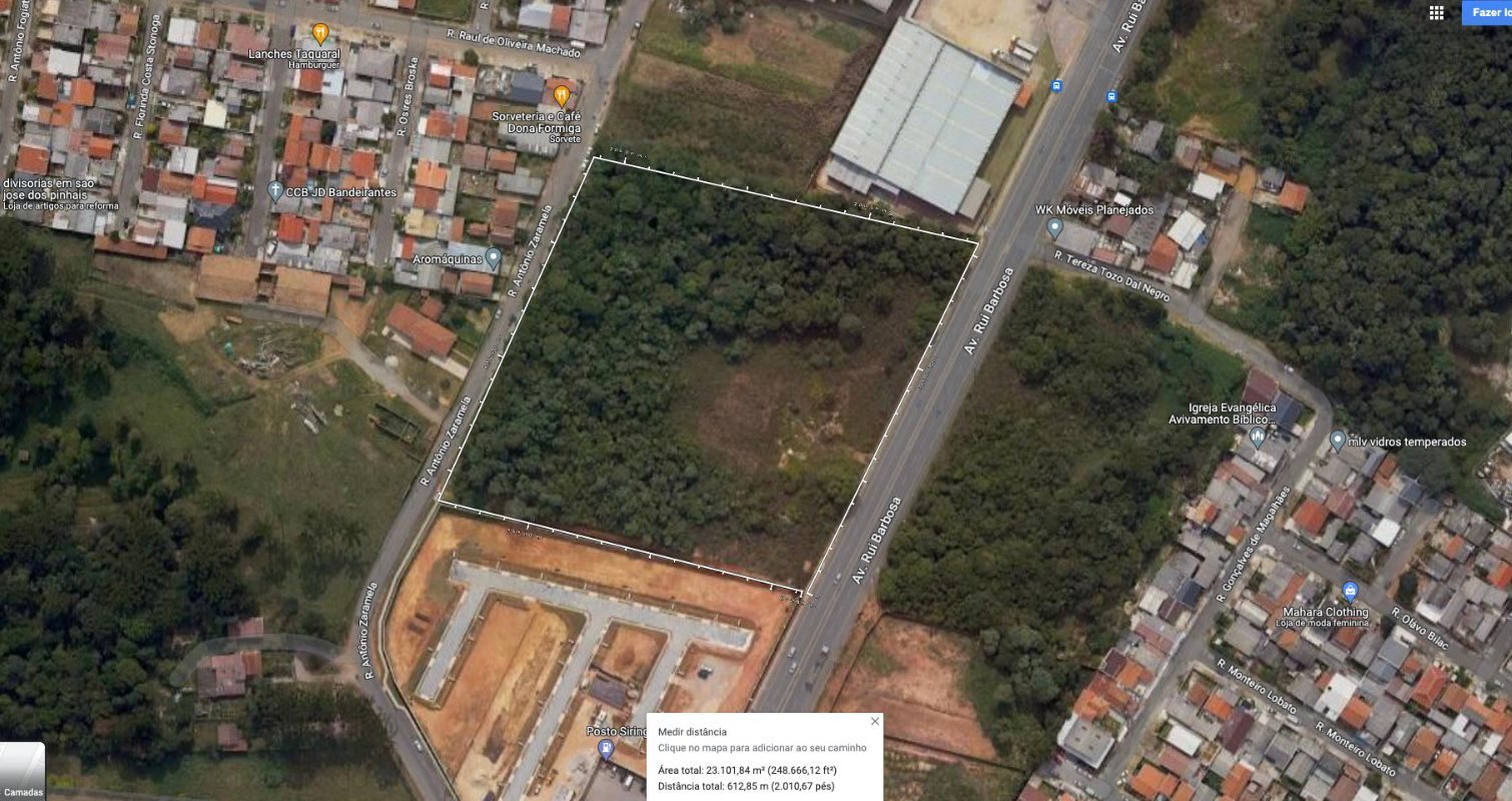 Área 23.044,60m² - Av. Rui Barbosa - São José dos Pinhais – foto 1